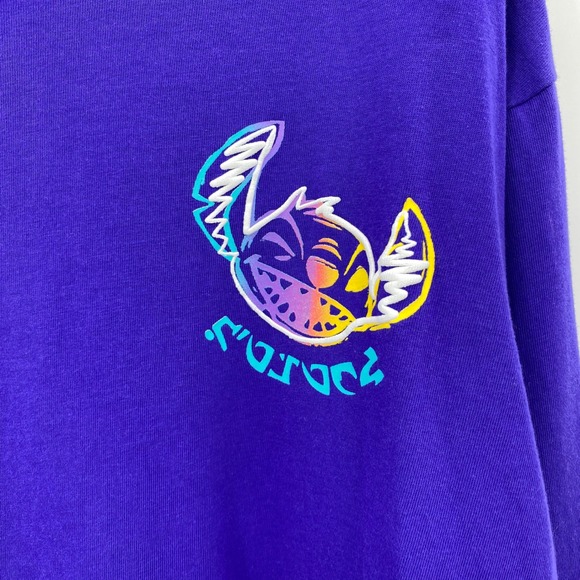 Disney‎ Store Asia Stitch Long Sleeve T Shirt Purple Graphic Top Women's Medium - Picture 3 of 9